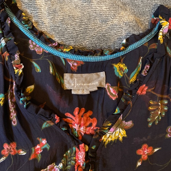 Anthropologie Flower Tunic - Picture 5 of 5